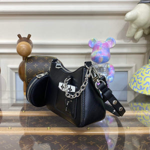 LV M20998 Louis Vuitton Marellini Bag Epi Leather Black - Default Title - View 3