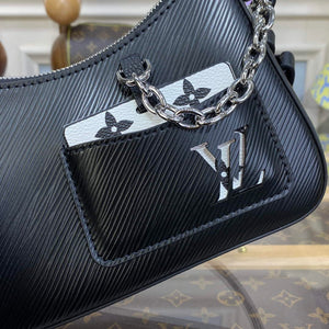 LV M20998 Louis Vuitton Marellini Bag Epi Leather Black - Default Title - View 5