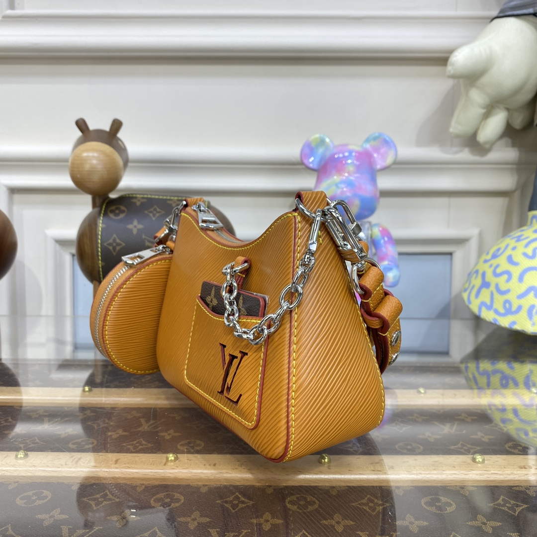 LV M20998 Louis Vuitton Marellini Bag Epi Leather Brown - Default Title - View 3
