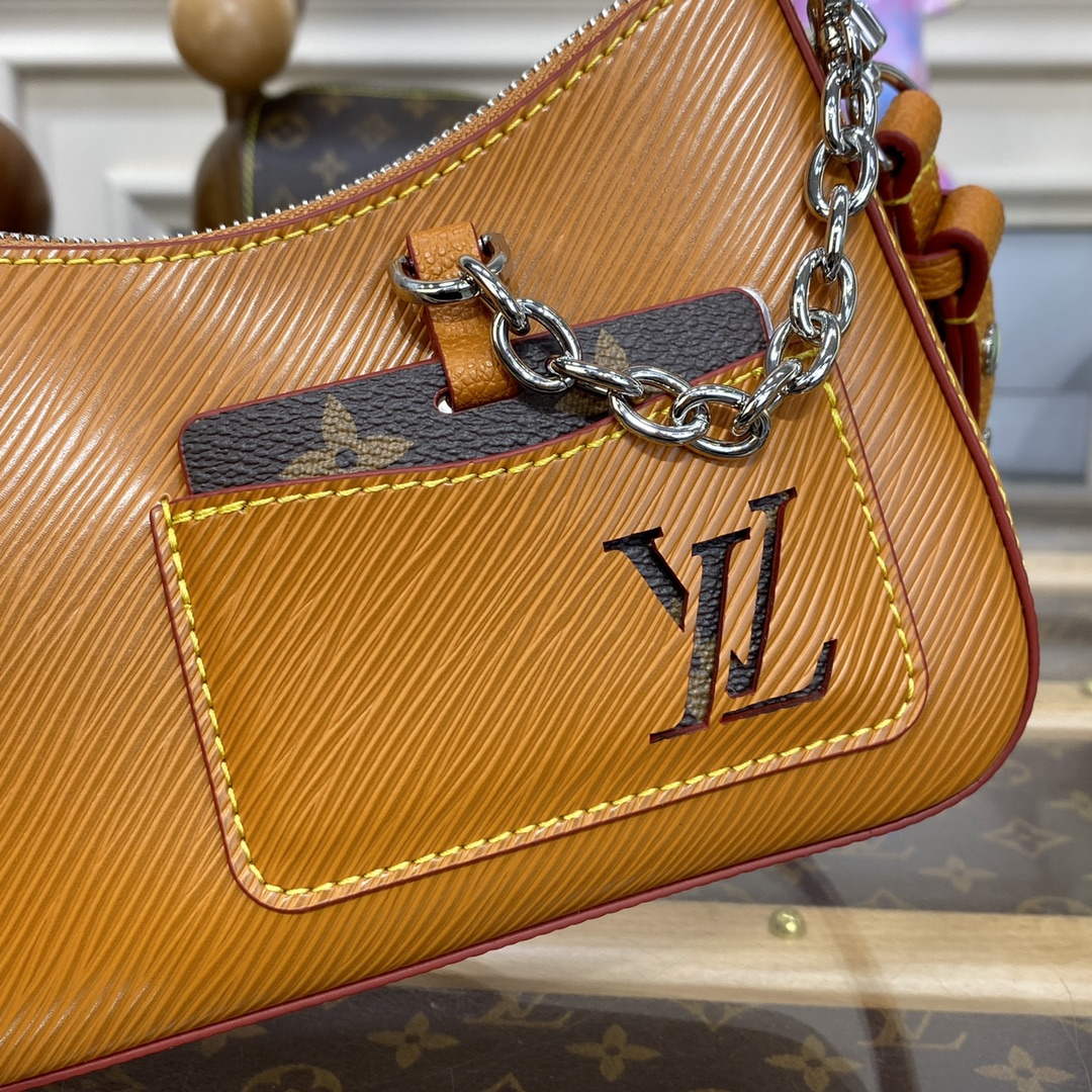 LV M20998 Louis Vuitton Marellini Bag Epi Leather Brown - Default Title - View 5