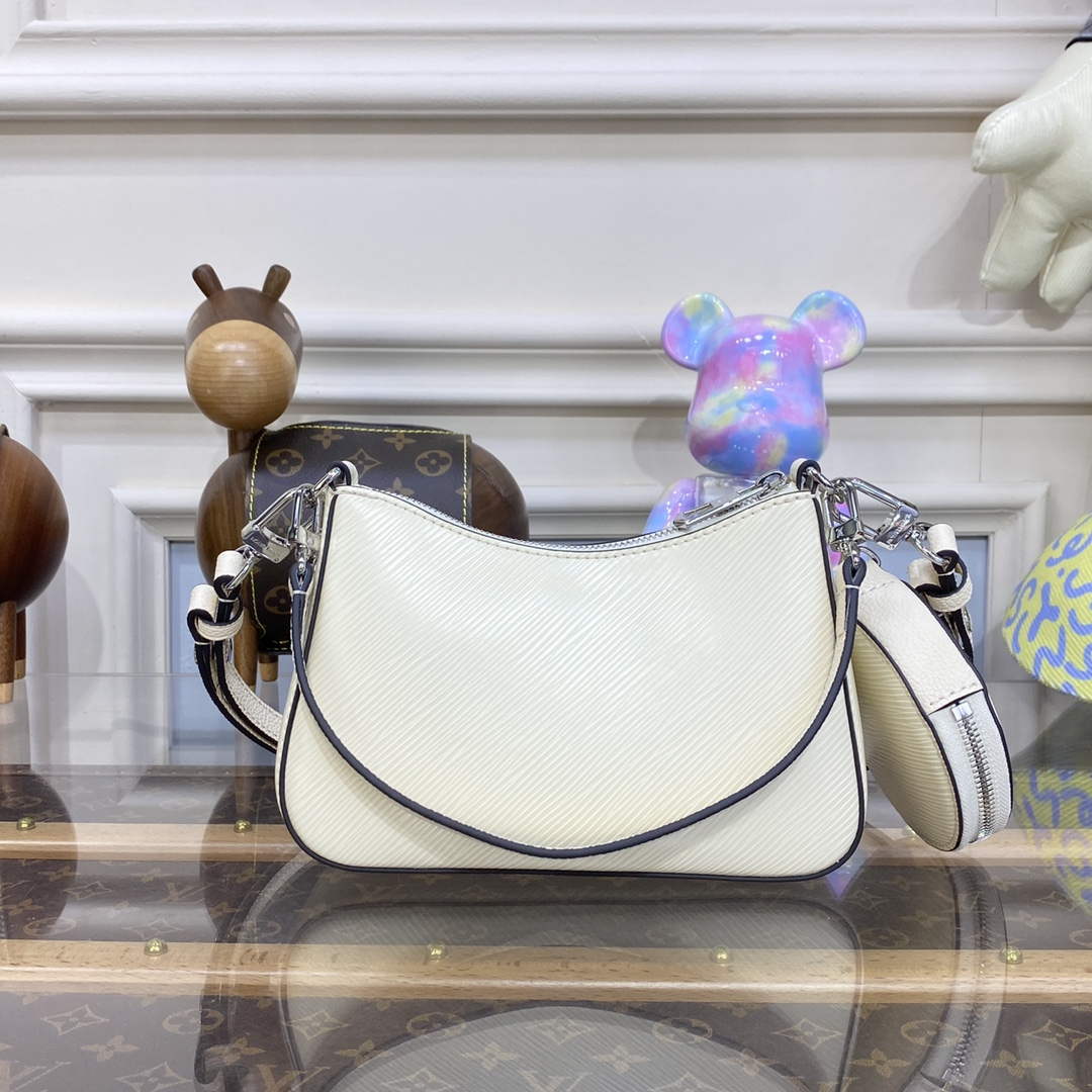 LV M20999 Louis Vuitton Marellini Bag Epi Leather White - Default Title - View 2