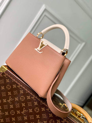 LV M21045 Louis Vuitton Capucines BB Handbag Trianon Pink / Greige - Default Title - View 3
