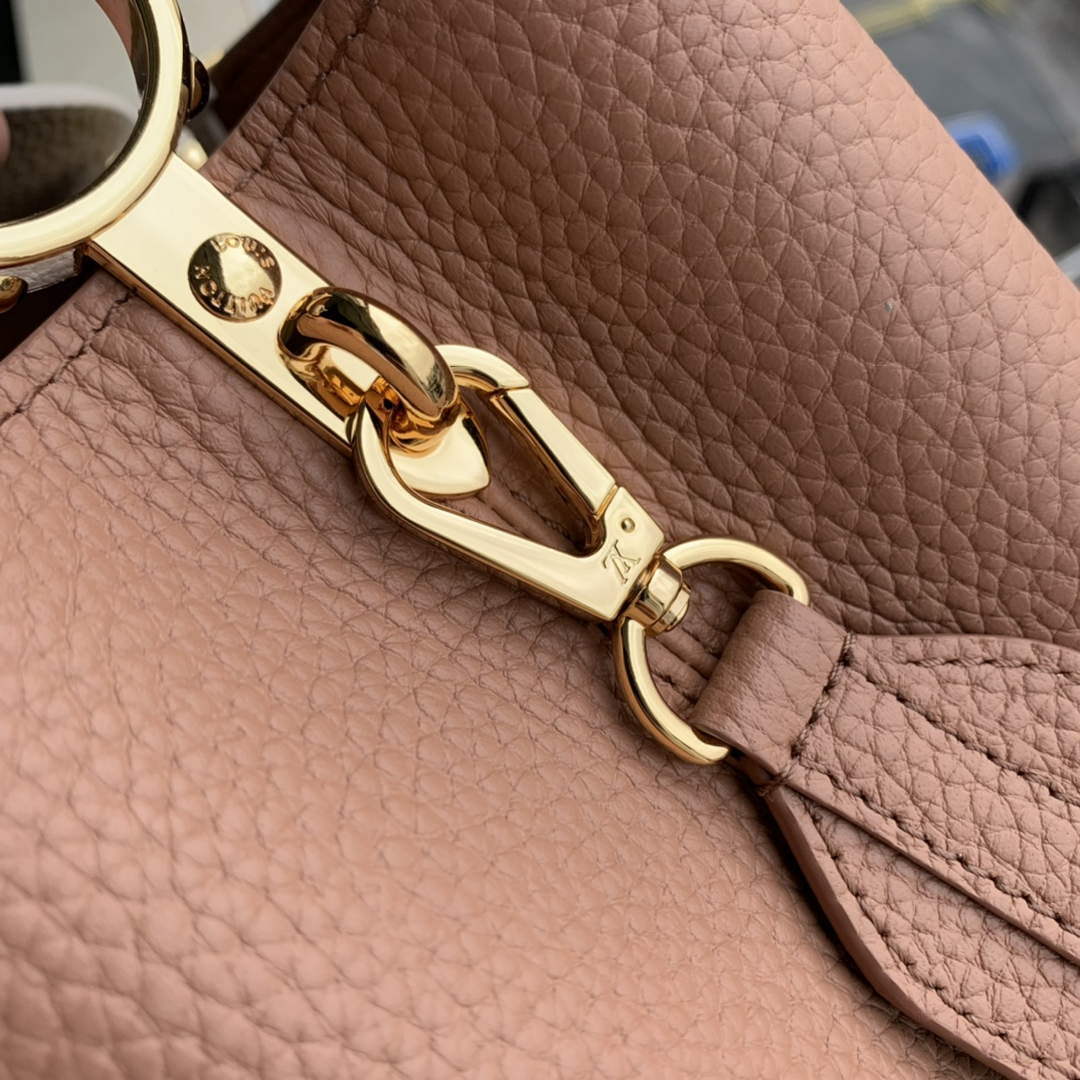 LV M21045 Louis Vuitton Capucines BB Handbag Trianon Pink / Greige - Default Title - View 6