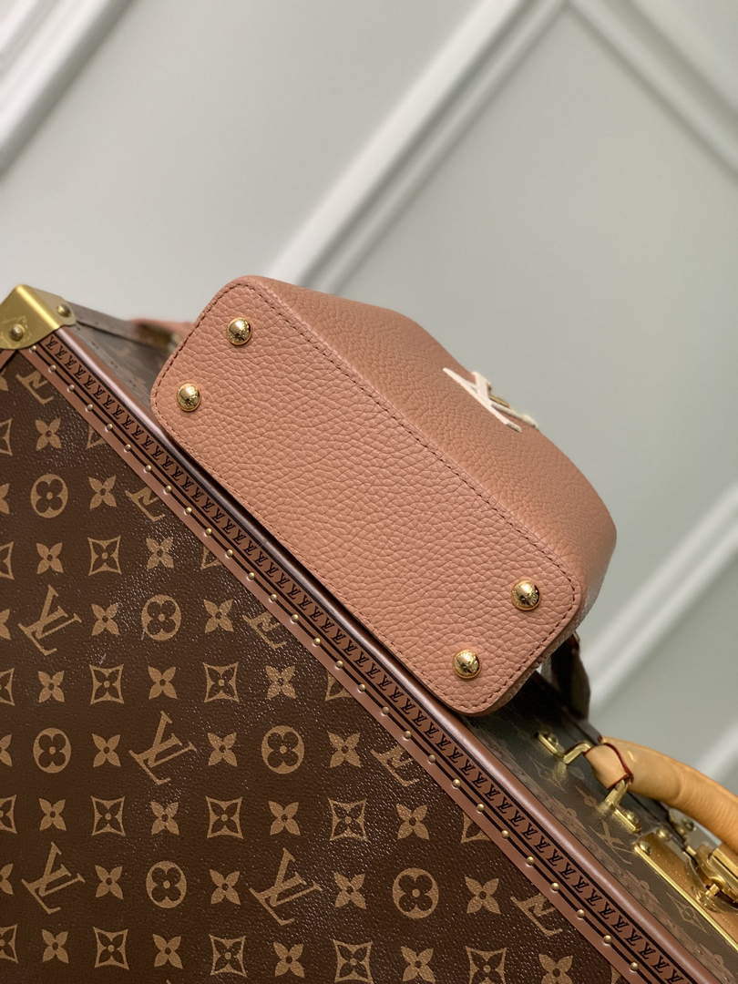 LV M21045 Louis Vuitton Capucines Mini Handbag Trianon Pink / Greige - Default Title - View 4