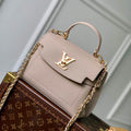 LV M21052 Louis Vuitton Lockme Ever Mini Handbag Greige - Default Title - View 1