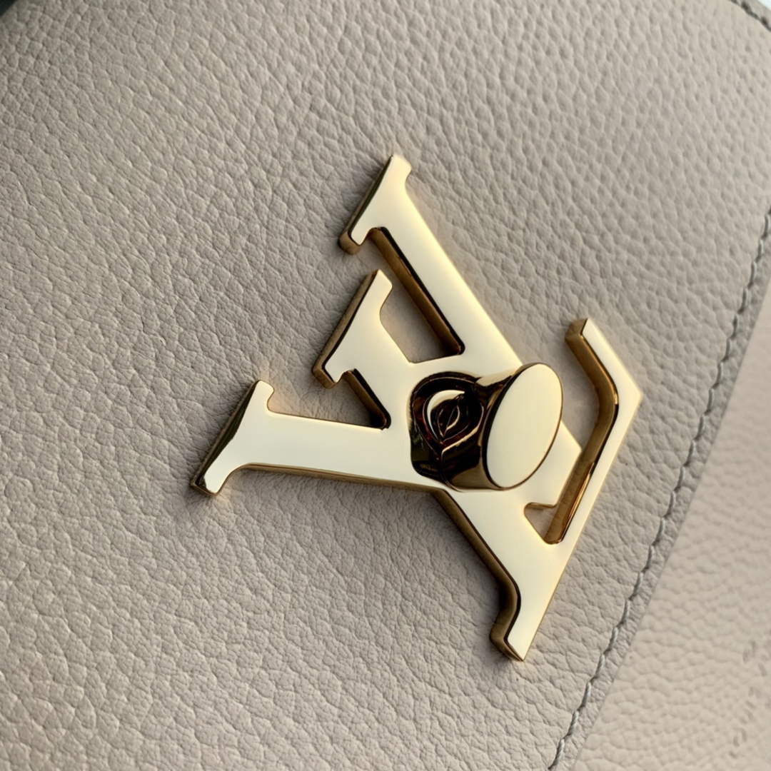 LV M21052 Louis Vuitton Lockme Ever Mini Handbag Greige - Default Title - View 5