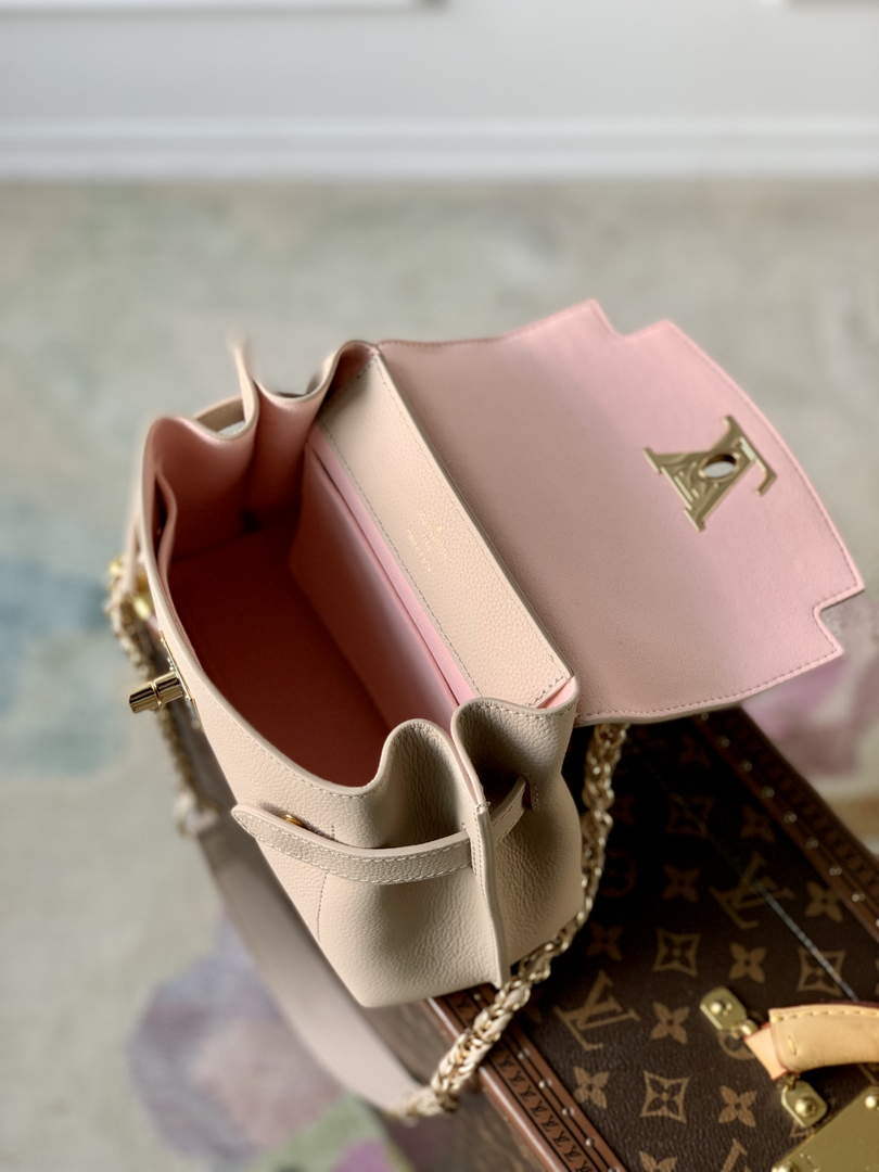 LV M21052 Louis Vuitton Lockme Ever Mini Handbag Greige - Default Title - View 8