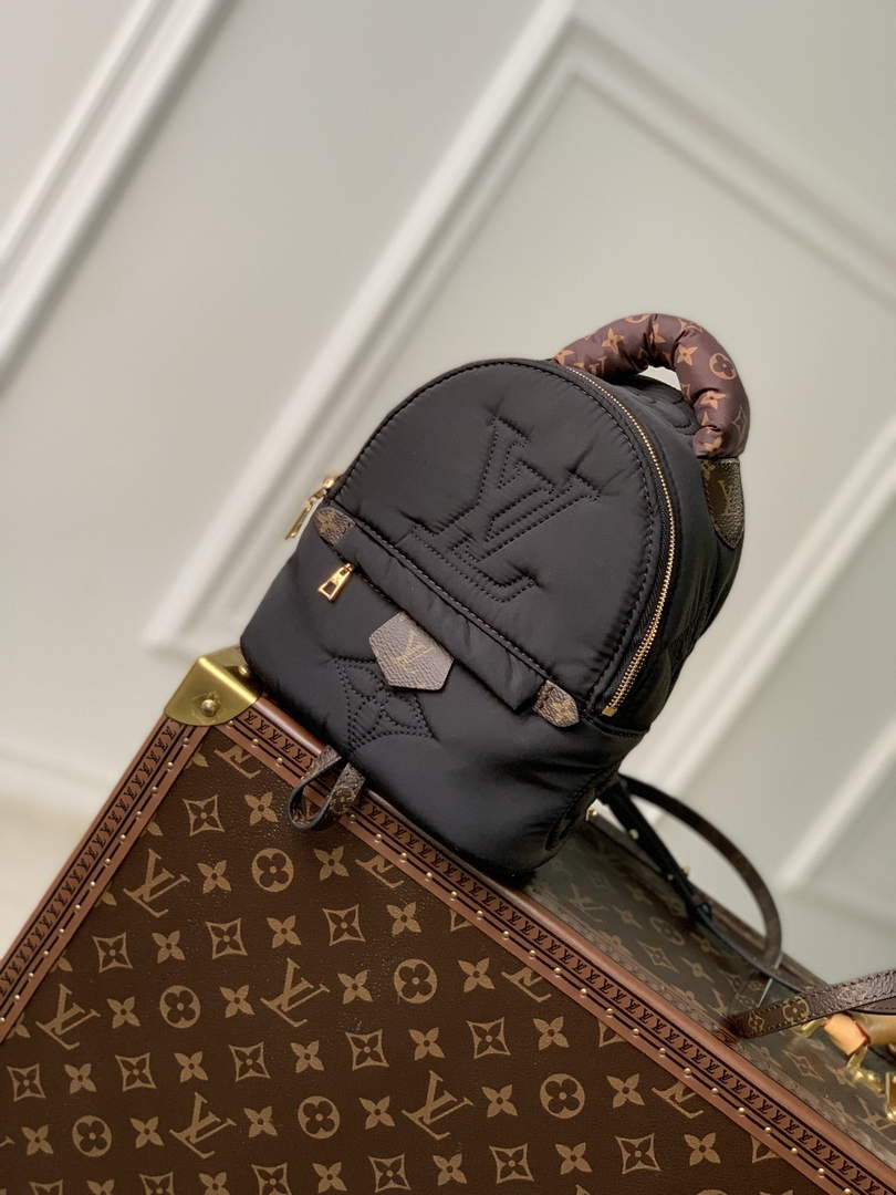 LV M21060 Louis Vuitton Palm Springs Mini Backpack Black - Default Title - View 1