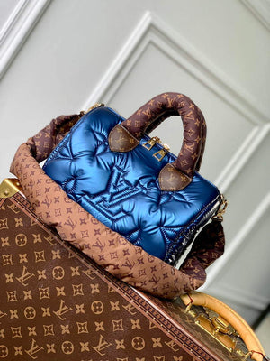 LV M21061 Louis Vuitton Speedy Bandouliere 25 Handbag Navy Blue - Default Title - View 2