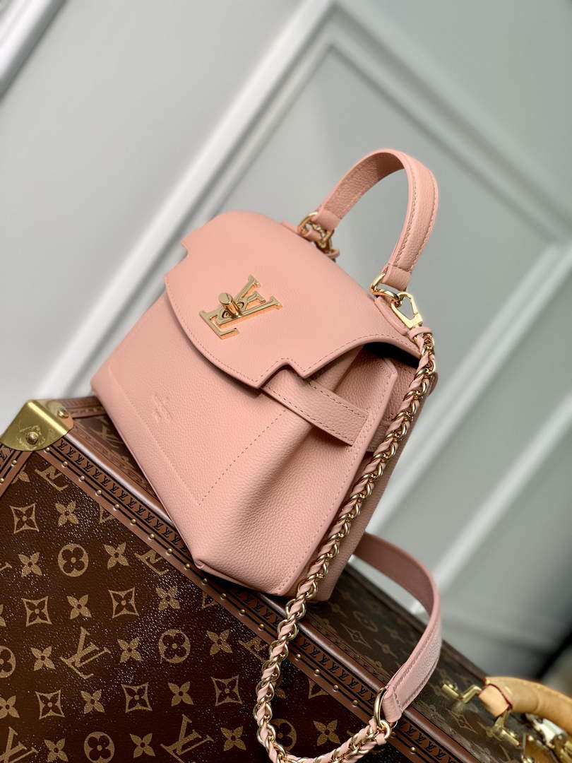 LV M21088 Louis Vuitton Lockme Ever Mini Rose Trianon Pink - Default Title - View 3