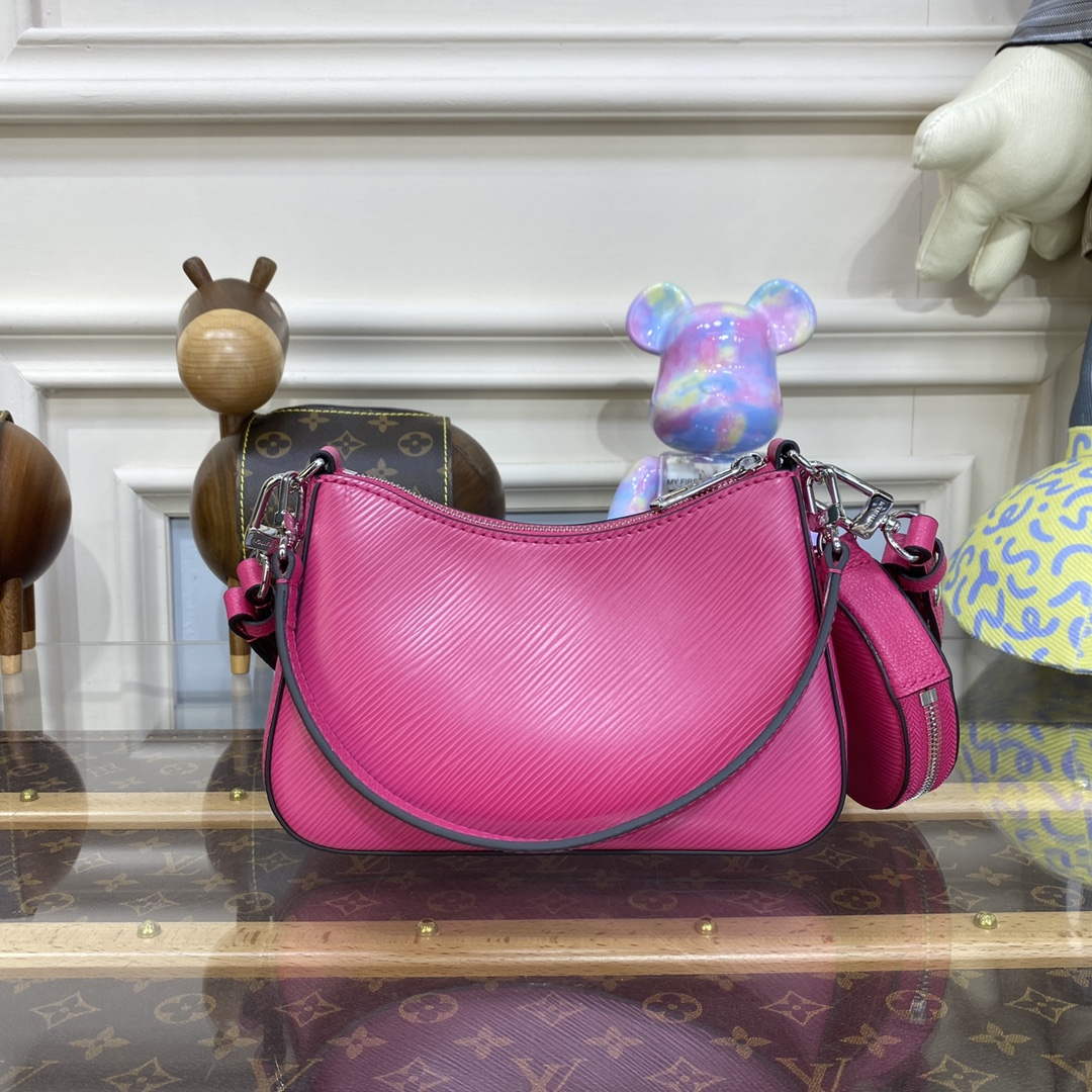 LV M21091 Louis Vuitton Marellini Bag Epi Leather Rose Miami Pink - Default Title - View 3