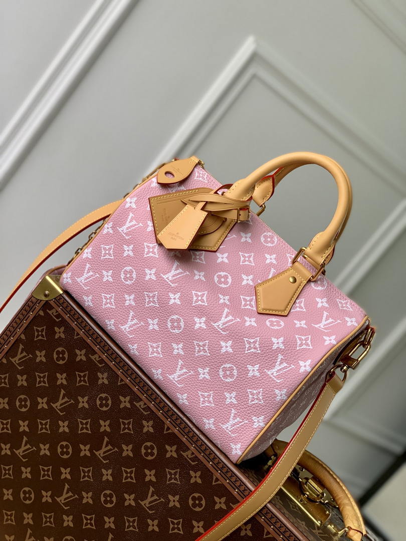 LV M21108 Louis Vuitton Speedy P9 Bandoulière 30 Bag Monogram Leather Pink
