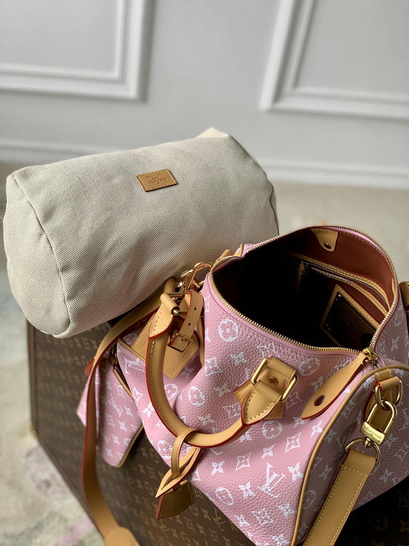 LV M21108 Louis Vuitton Speedy P9 Bandoulière 30 Bag Monogram Leather Pink