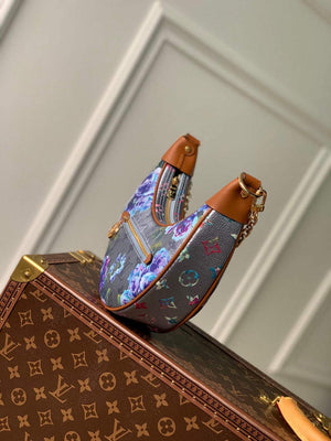 LV M21183 Louis Vuitton Loop Baguette Handbag Blue - Default Title - View 3