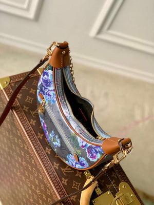 LV M21183 Louis Vuitton Loop Baguette Handbag Blue - Default Title - View 8