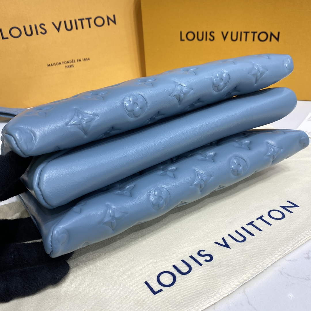 LV M21197 Louis Vuitton Coussin PM Bag haze blue - Default Title - View 4