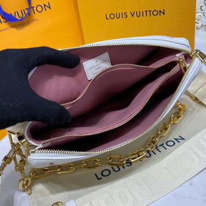 LV M21209 Louis Vuitton Coussin PM Handbag White and Pink - Default Title - View 4