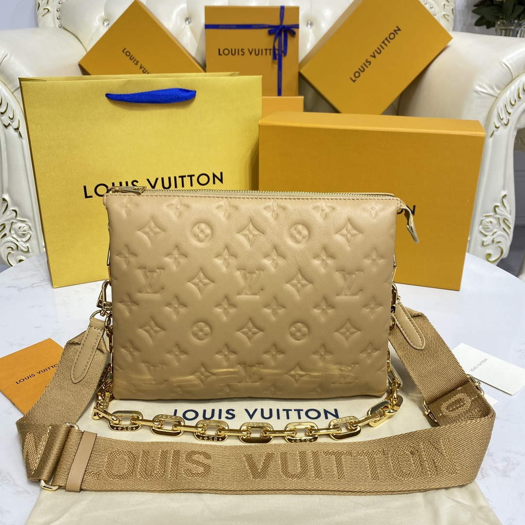 LV M21261 Louis Vuitton Coussin PM Bag Apricot - Default Title - View 1