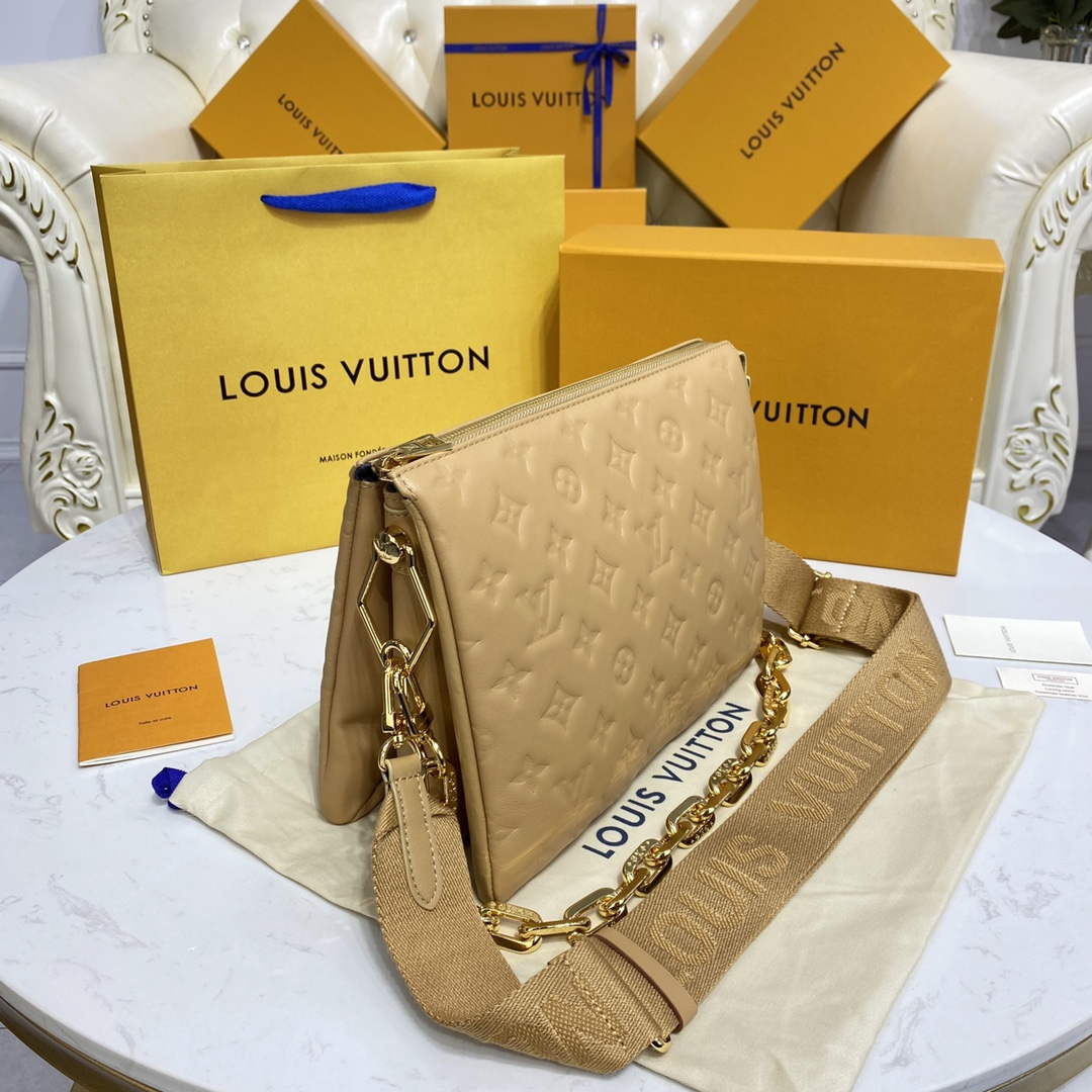 LV M21261 Louis Vuitton Coussin PM Bag Apricot - Default Title - View 2