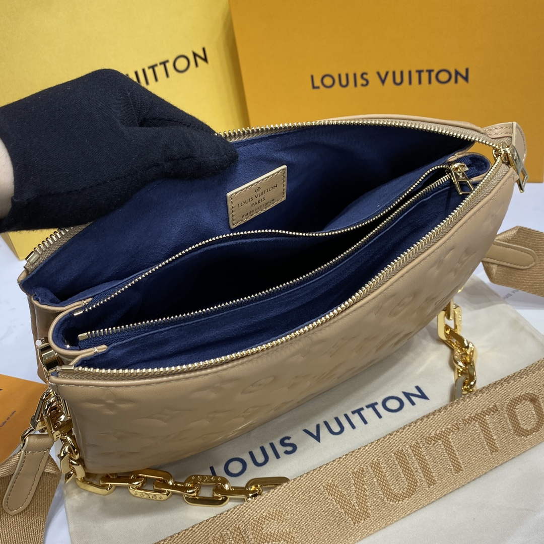 LV M21261 Louis Vuitton Coussin PM Bag Apricot - Default Title - View 8