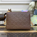 LV M21263 Louis Vuitton Coussin PM Bag Taupe Brown - Default Title - View 1