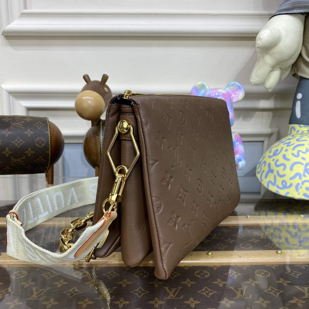 LV M21263 Louis Vuitton Coussin PM Bag Taupe Brown - Default Title - View 2