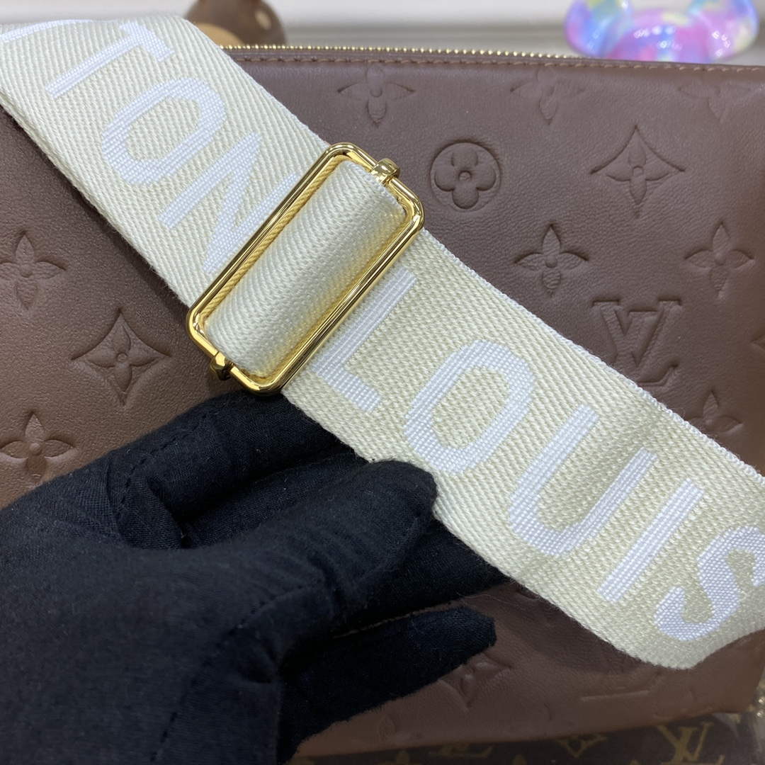 LV M21263 Louis Vuitton Coussin PM Bag Taupe Brown - Default Title - View 4