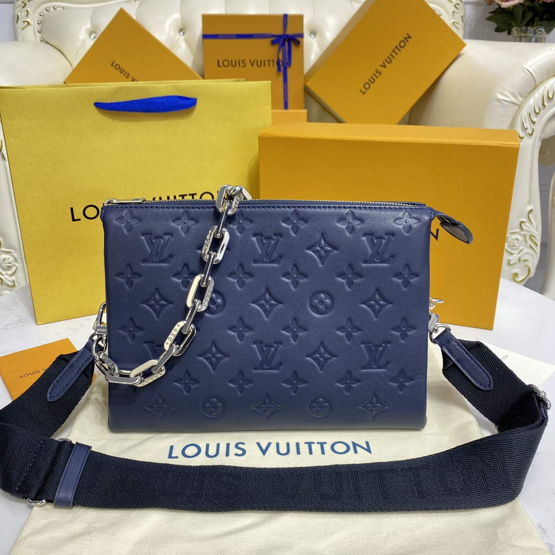 LV M21282 Louis Vuitton Coussin PM Bag Marine Blue - Default Title - View 1