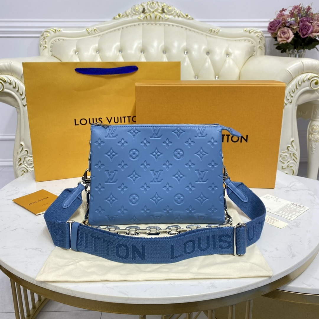 LV M21282 Louis Vuitton Coussin PM Bag navy blue - Default Title - View 1