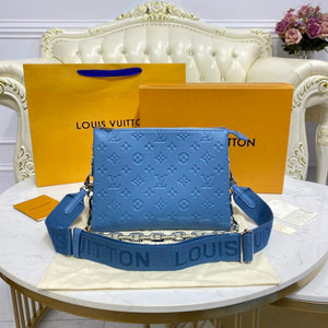 LV M21282 Louis Vuitton Coussin PM Bag navy blue - Default Title - View 1