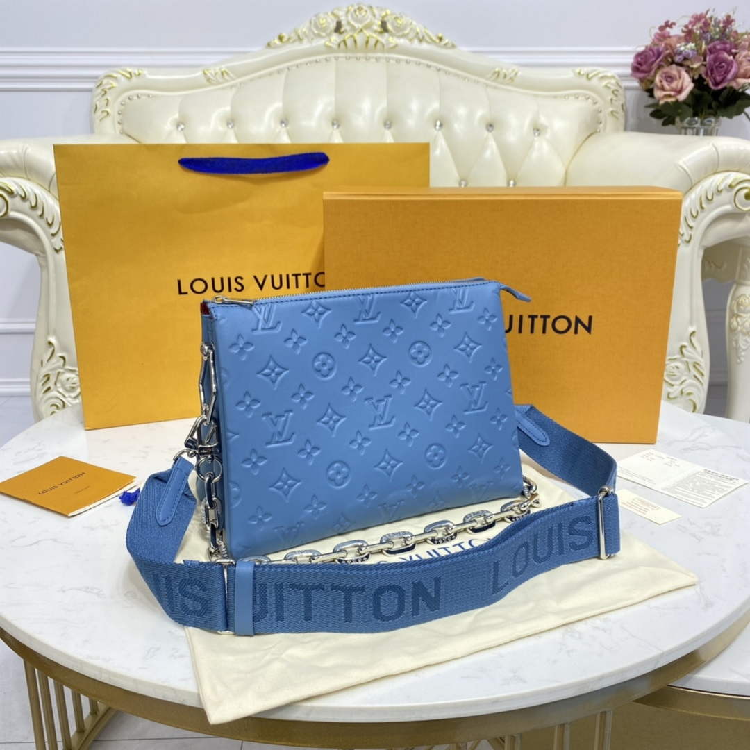 LV M21282 Louis Vuitton Coussin PM Bag navy blue - Default Title - View 2