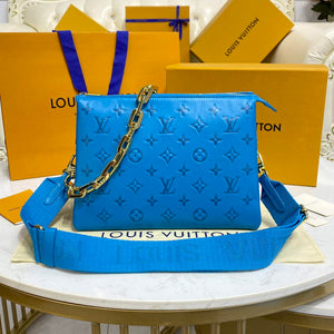 LV M21282 Louis Vuitton Coussin PM Bag Turquoise blue - Default Title - View 1