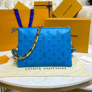 LV M21282 Louis Vuitton Coussin PM Bag Turquoise blue - Default Title - View 3