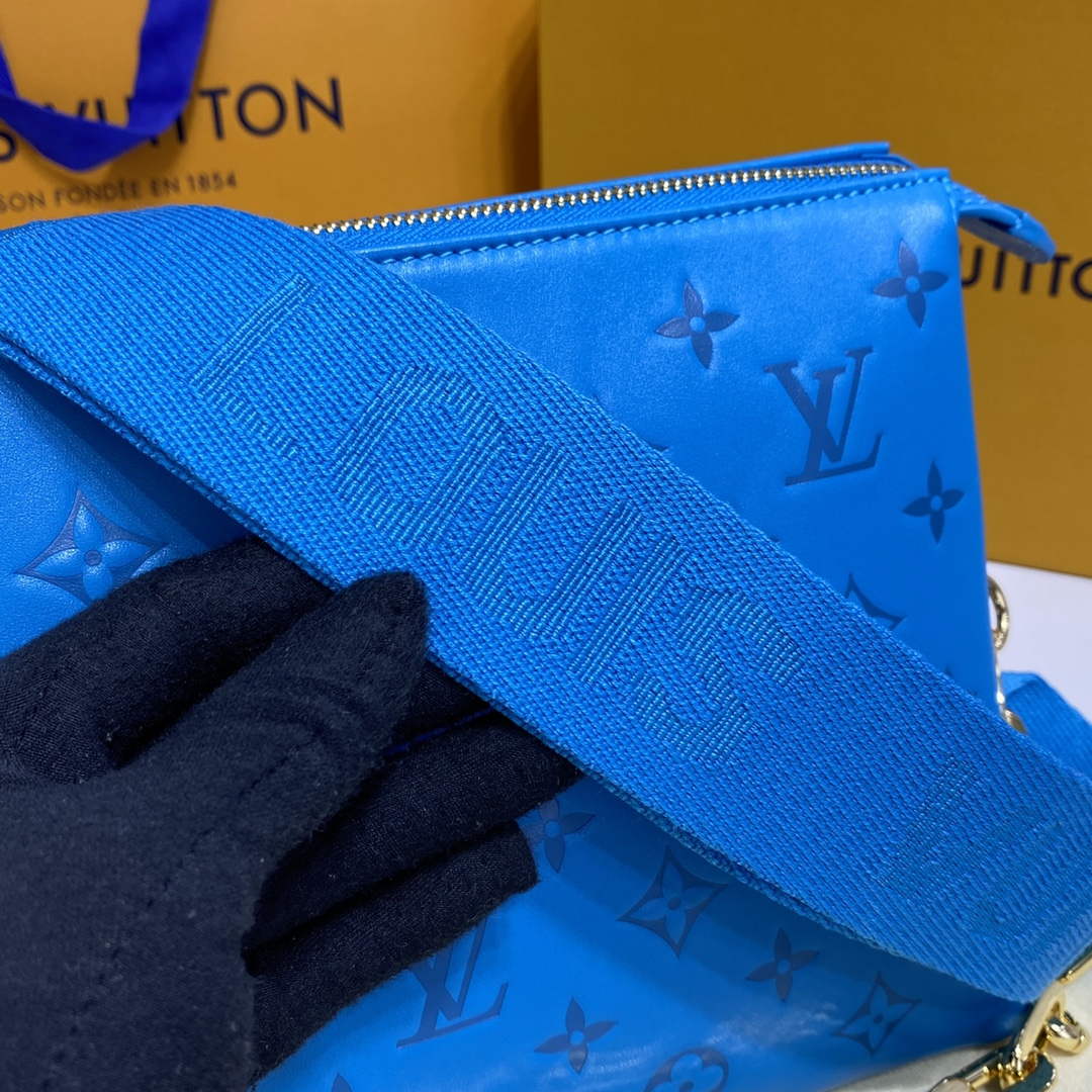 LV M21282 Louis Vuitton Coussin PM Bag Turquoise blue - Default Title - View 5