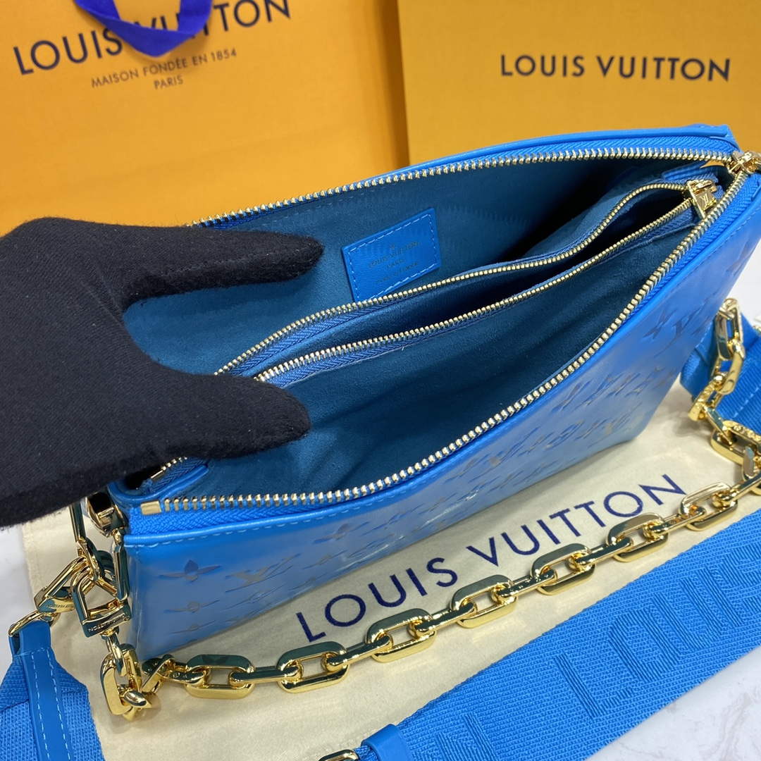 LV M21282 Louis Vuitton Coussin PM Bag Turquoise blue - Default Title - View 9