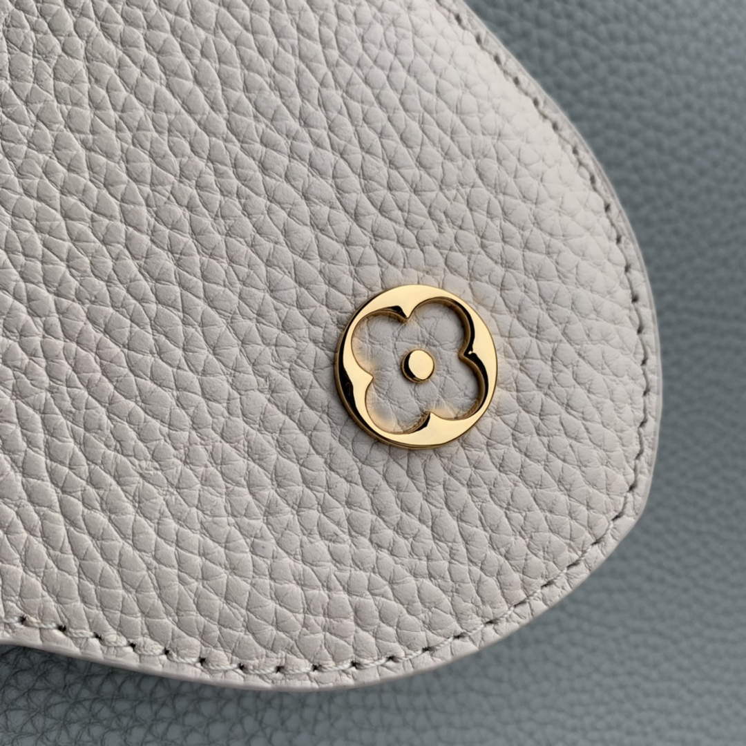 LV M21296 Louis Vuitton Capucines BB Handbag Steeple Gray / Greige - Default Title - View 6