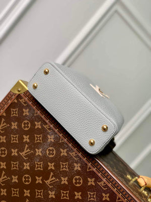 LV M21296 Louis Vuitton Capucines Mini Handbag Steeple Gray / Greige - Default Title - View 4