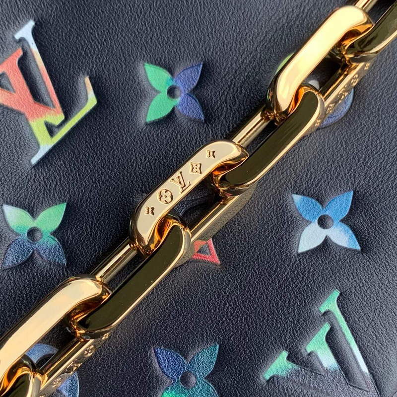 LV M21353 Louis Vuitton Coussin PM Handbag Navy Blue - Default Title - View 8