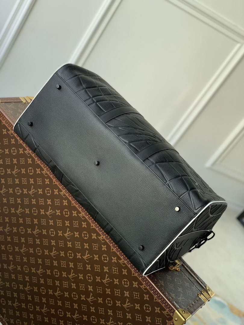 LV M21382 Louis Vuitton Keepall Bandouliere 50 Bag Black - Default Title - View 4