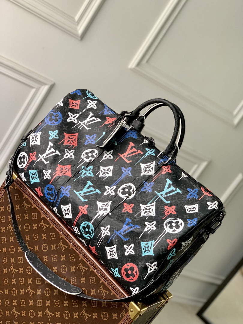 LV M21384 Louis Vuitton Keepall Bandouliere 50 Bag - Default Title - View 1