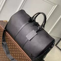 LV M21420 Louis Vuitton Keepall Bandouliere 50 Keepall Bandouli¨¨re LV Aerogram Black - Default Title - View 1