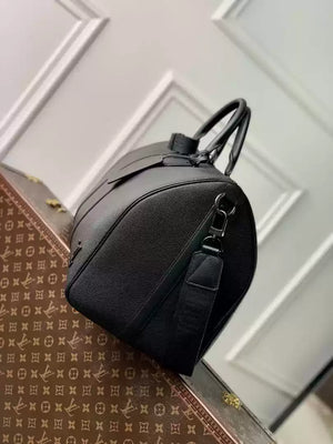 LV M21420 Louis Vuitton Keepall Bandouliere 50 Keepall Bandouli¨¨re LV Aerogram Black - Default Title - View 3
