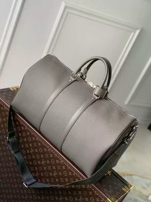 LV M21420 Louis Vuitton Keepall Bandouliere 50 Keepall Bandouli¨¨re LV Aerogram Dark Green - Default Title - View 2