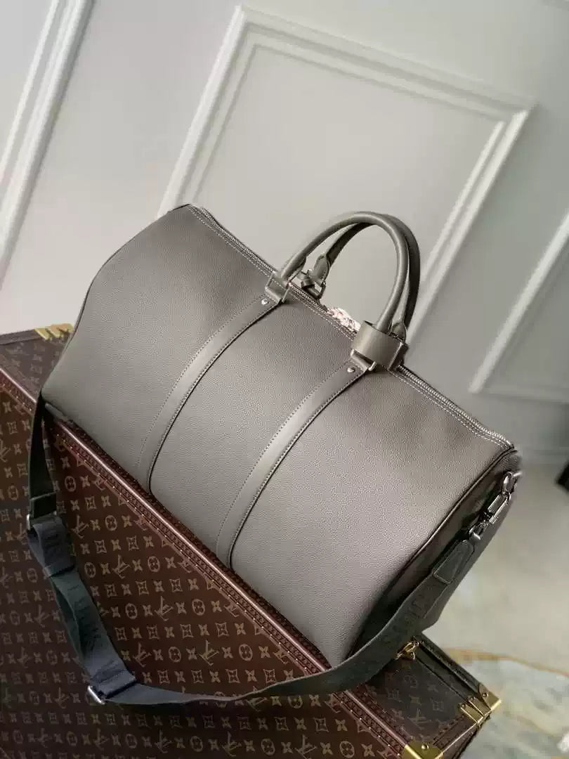 LV M21420 Louis Vuitton Keepall Bandouliere 50 Keepall Bandouli¨¨re LV Aerogram Dark Green - Default Title - View 2