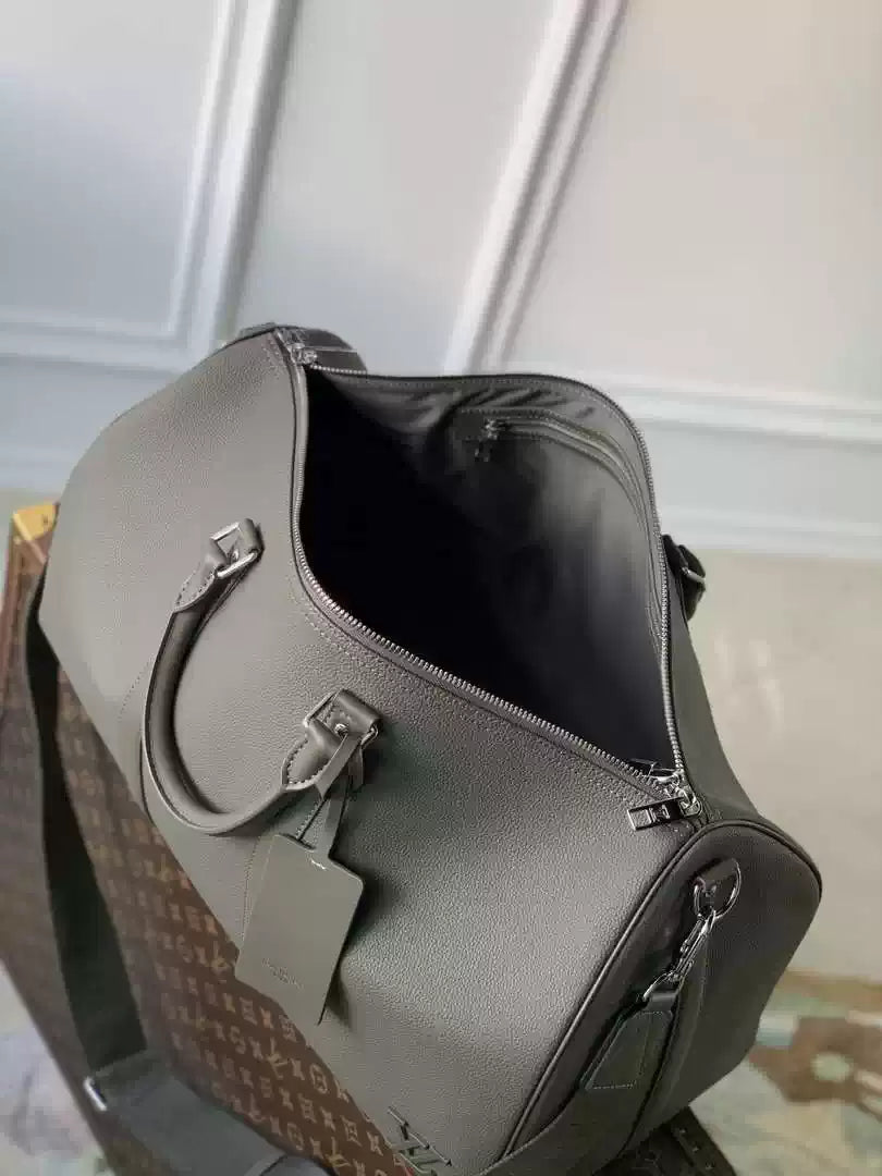 LV M21420 Louis Vuitton Keepall Bandouliere 50 Keepall Bandouli¨¨re LV Aerogram Dark Green