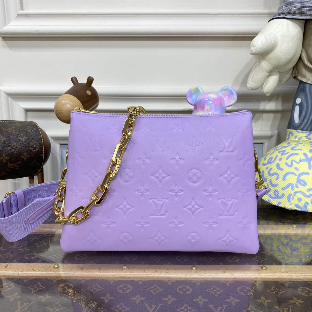 LV M21439 Louis Vuitton Coussin PM Handbag Light Purple - Default Title - View 1