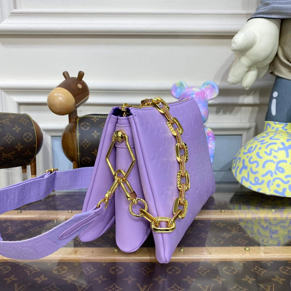 LV M21439 Louis Vuitton Coussin PM Handbag Light Purple