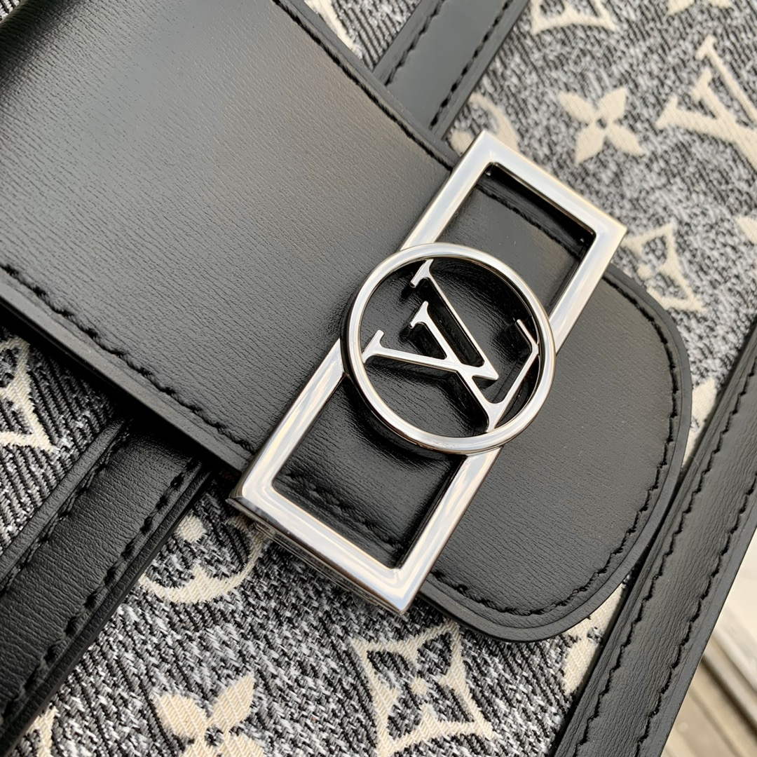 LV M21458 Louis Vuitton Dauphine MM Bag Grey - Default Title - View 7