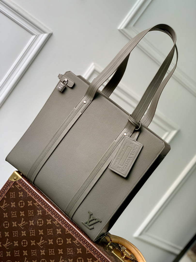LV M21542 Louis Vuitton Takeoff Tote Bag Khaki - Default Title - View 1