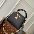 LV M21641 Louis Vuitton Capucines Mini Handbag Black - Default Title - View 1